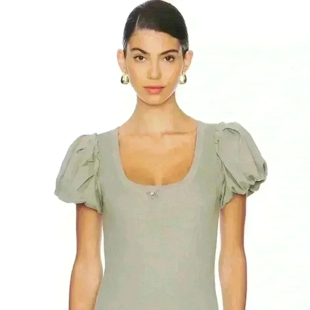 x Intimately FP Downtime Bodysuit In Laurel Oak